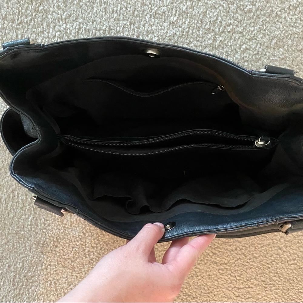 Women’s Purse Black Faux Leather - Picture 4 of 5